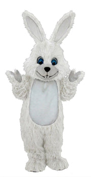 Grey Rabbit Mascot (Thermolite) - Long fur / White mascot costume