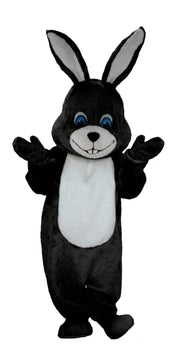 Grey Rabbit Mascot (Thermolite) - Short fur / Black mascot costume