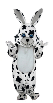Grey Rabbit Mascot (Thermolite) - Short fur / Dalmatian mascot costume
