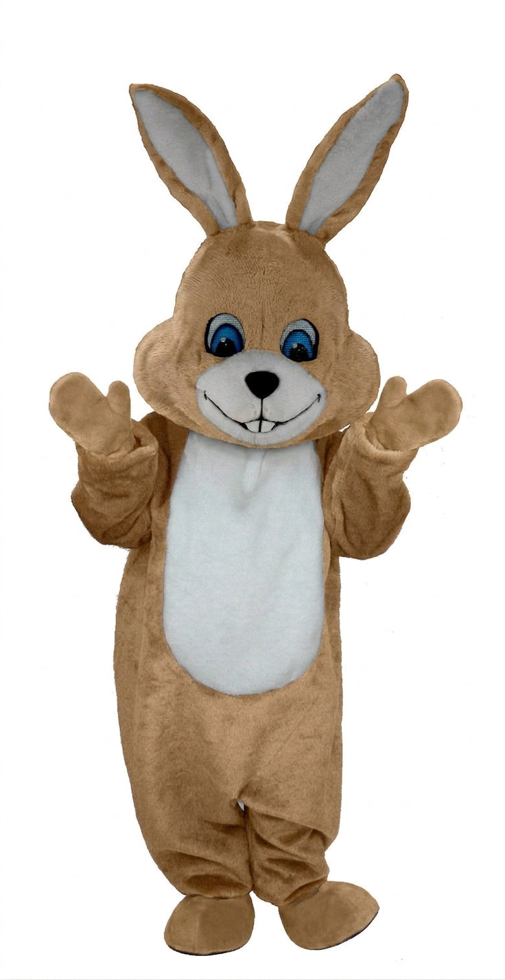 Grey Rabbit Mascot (Thermolite) - Short fur / Light Brown mascot costume