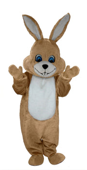 Grey Rabbit Mascot (Thermolite) - Short fur / Light Brown mascot costume