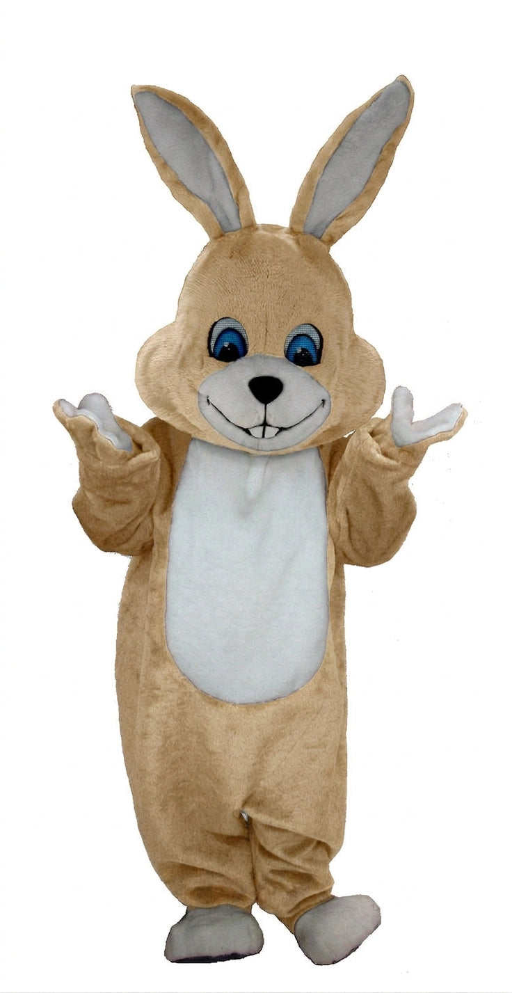 Grey Rabbit Mascot (Thermolite) - Short fur / Tan mascot costume