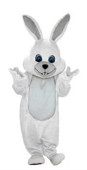 Grey Rabbit Mascot (Thermolite) - Short fur / White mascot costume