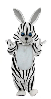 Grey Rabbit Mascot (Thermolite) - Short fur / Zebra mascot costume