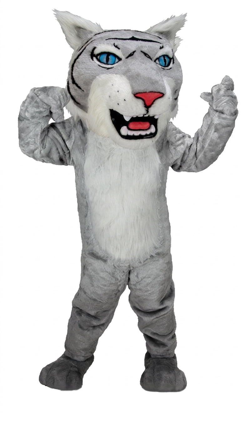 Grey Wildcat Mascot Costume (Thermolite) - professional mascot costume from The Mascot Store