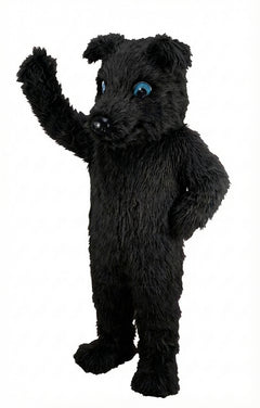 Greyhound Dog Mascot (Thermolite) - Long fur / Black mascot costume