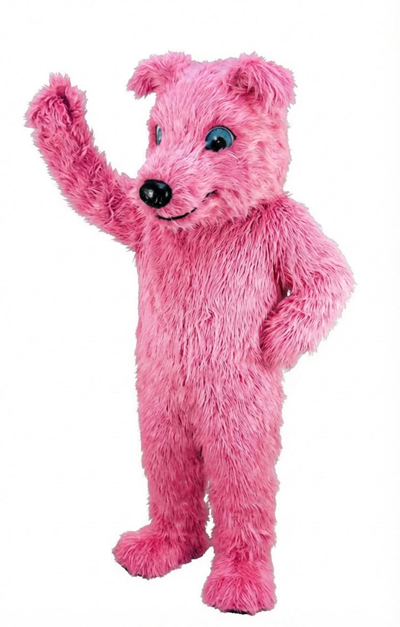 Greyhound Dog Mascot (Thermolite) - Long fur / Bright Pink mascot costume