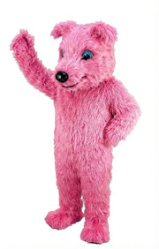 Greyhound Dog Mascot (Thermolite) - Long fur / Bright Pink mascot costume