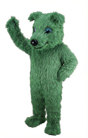 Greyhound Dog Mascot (Thermolite) - Long fur / Green mascot costume