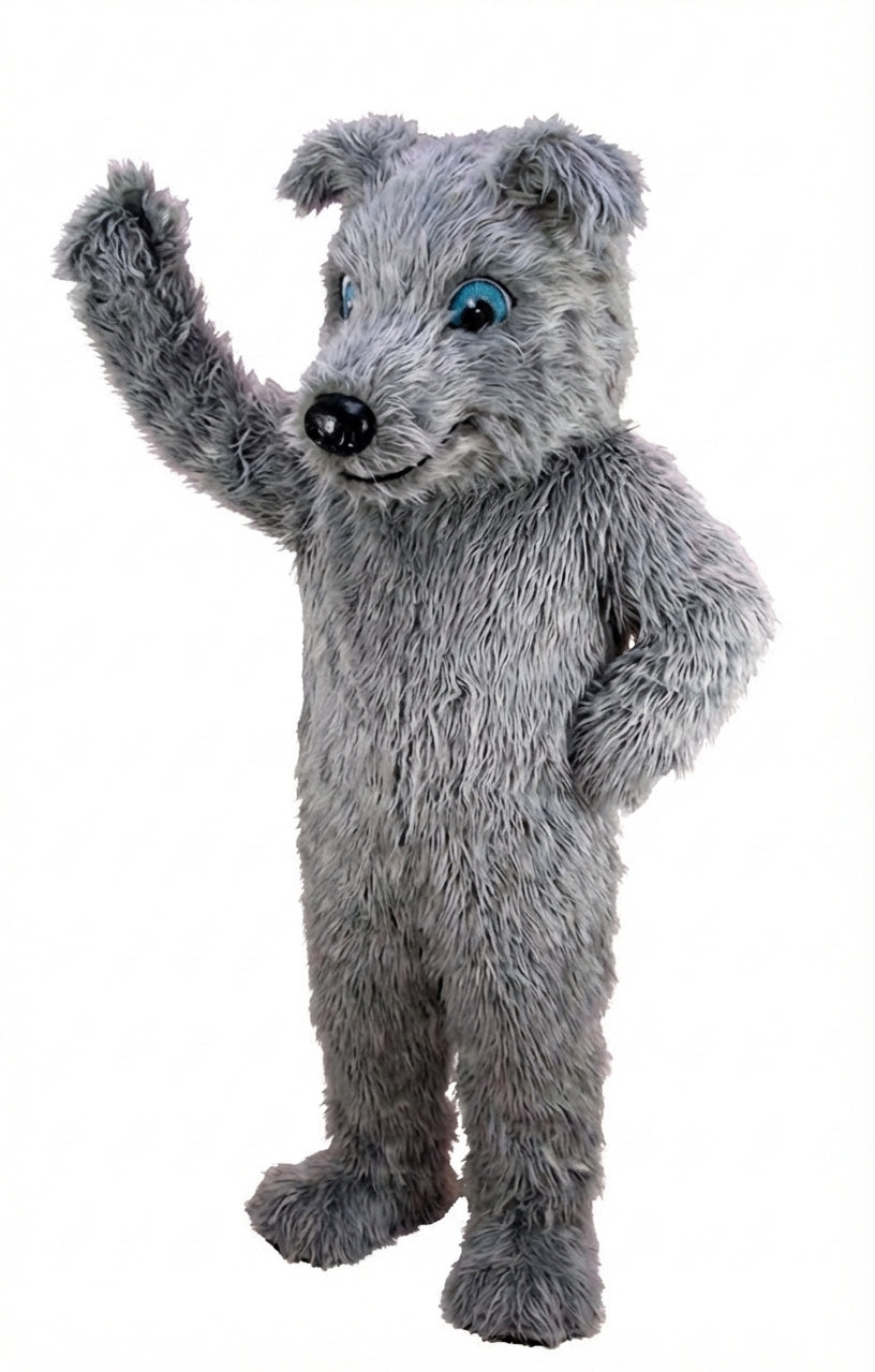 Greyhound Dog Mascot (Thermolite) - Long fur / Grey mascot costume