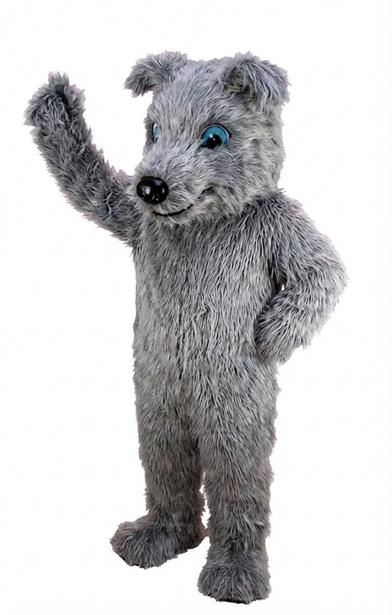 Greyhound Dog Mascot (Thermolite) - Long fur / Grey mascot costume
