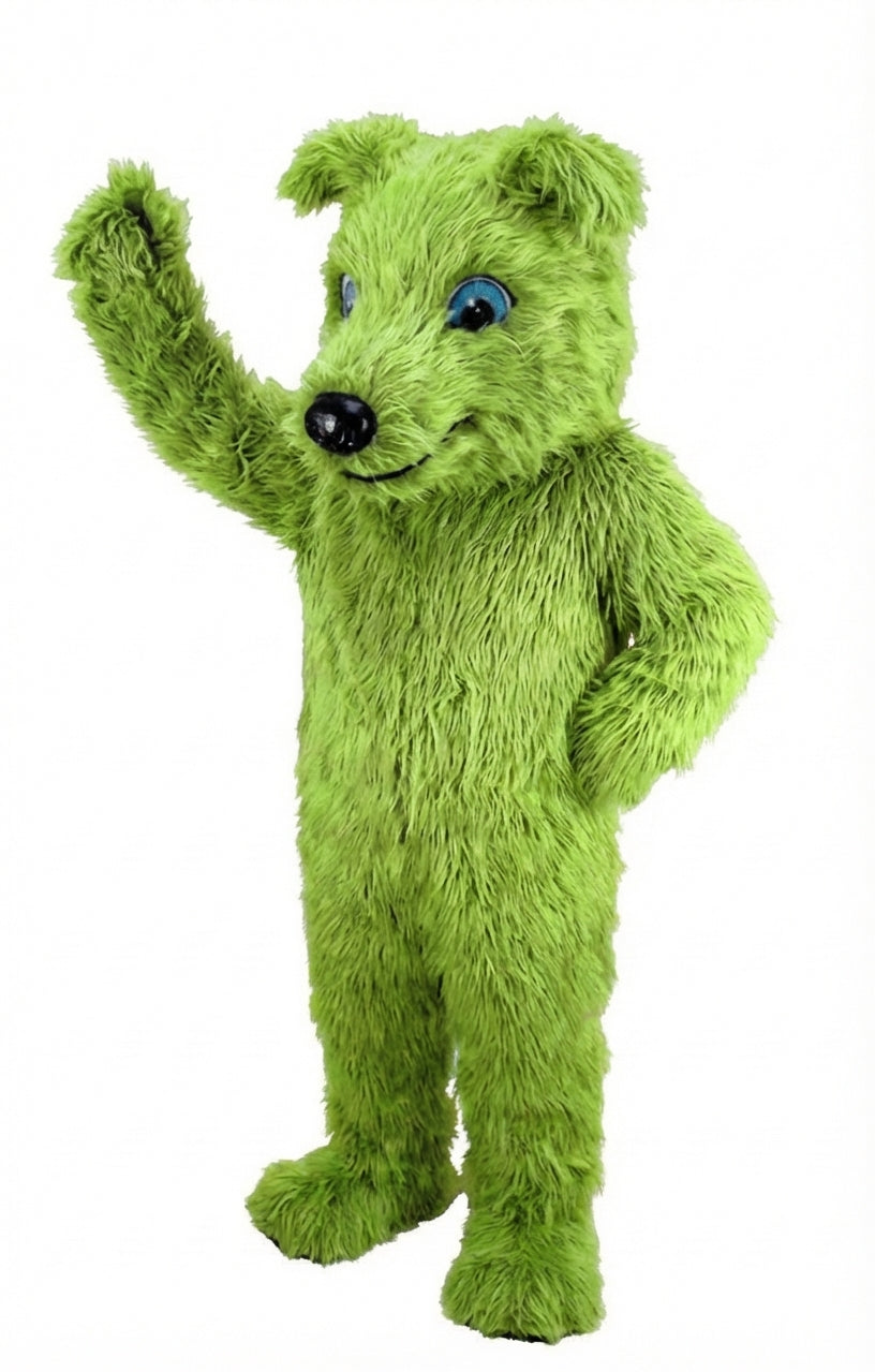 Greyhound Dog Mascot (Thermolite) - Long fur / Lime mascot costume