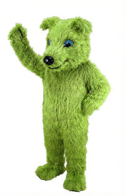Greyhound Dog Mascot (Thermolite) - Long fur / Lime mascot costume