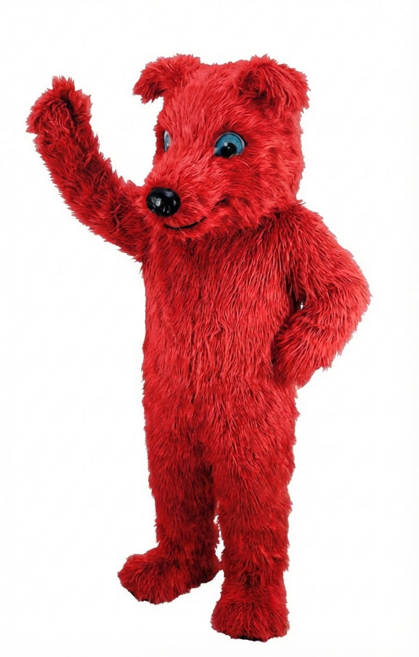Greyhound Dog Mascot (Thermolite) - Long fur / Red mascot costume