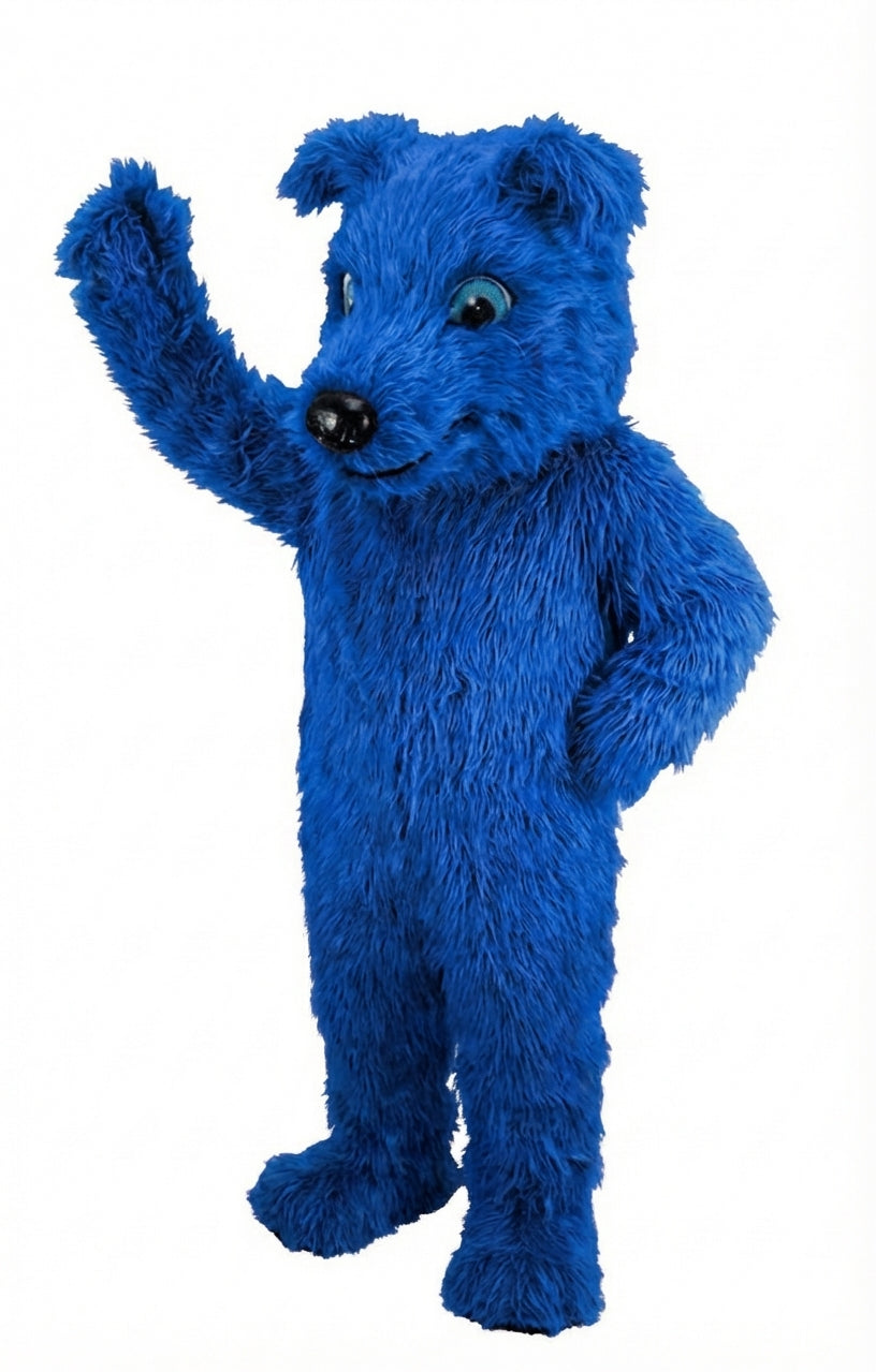 Greyhound Dog Mascot (Thermolite) - Long fur / Royal Blue mascot costume