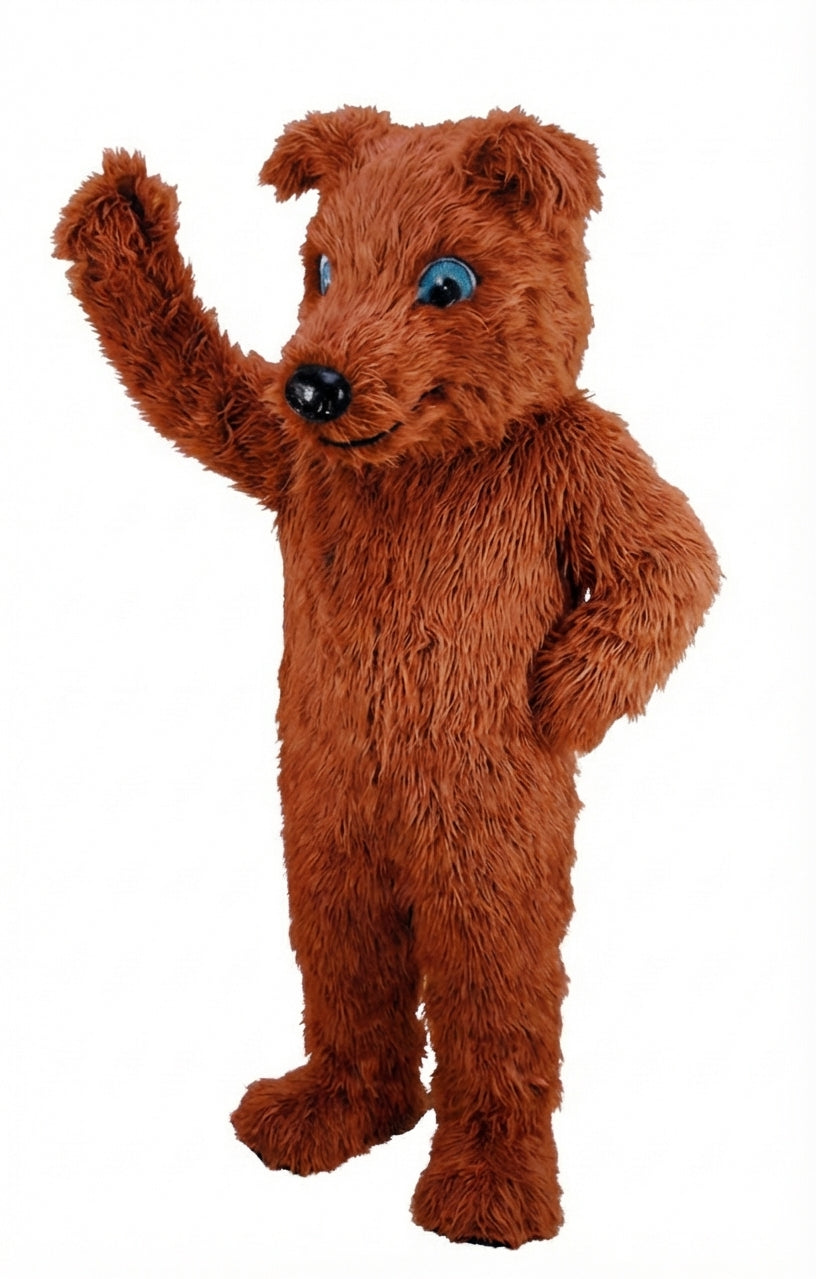 Greyhound Dog Mascot (Thermolite) - Long fur / Rust mascot costume