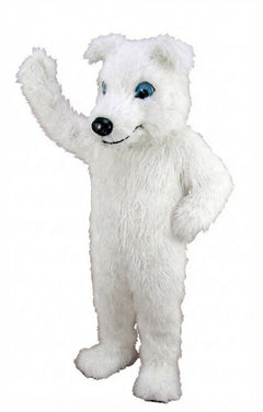 Greyhound Dog Mascot (Thermolite) - Long fur / White mascot costume