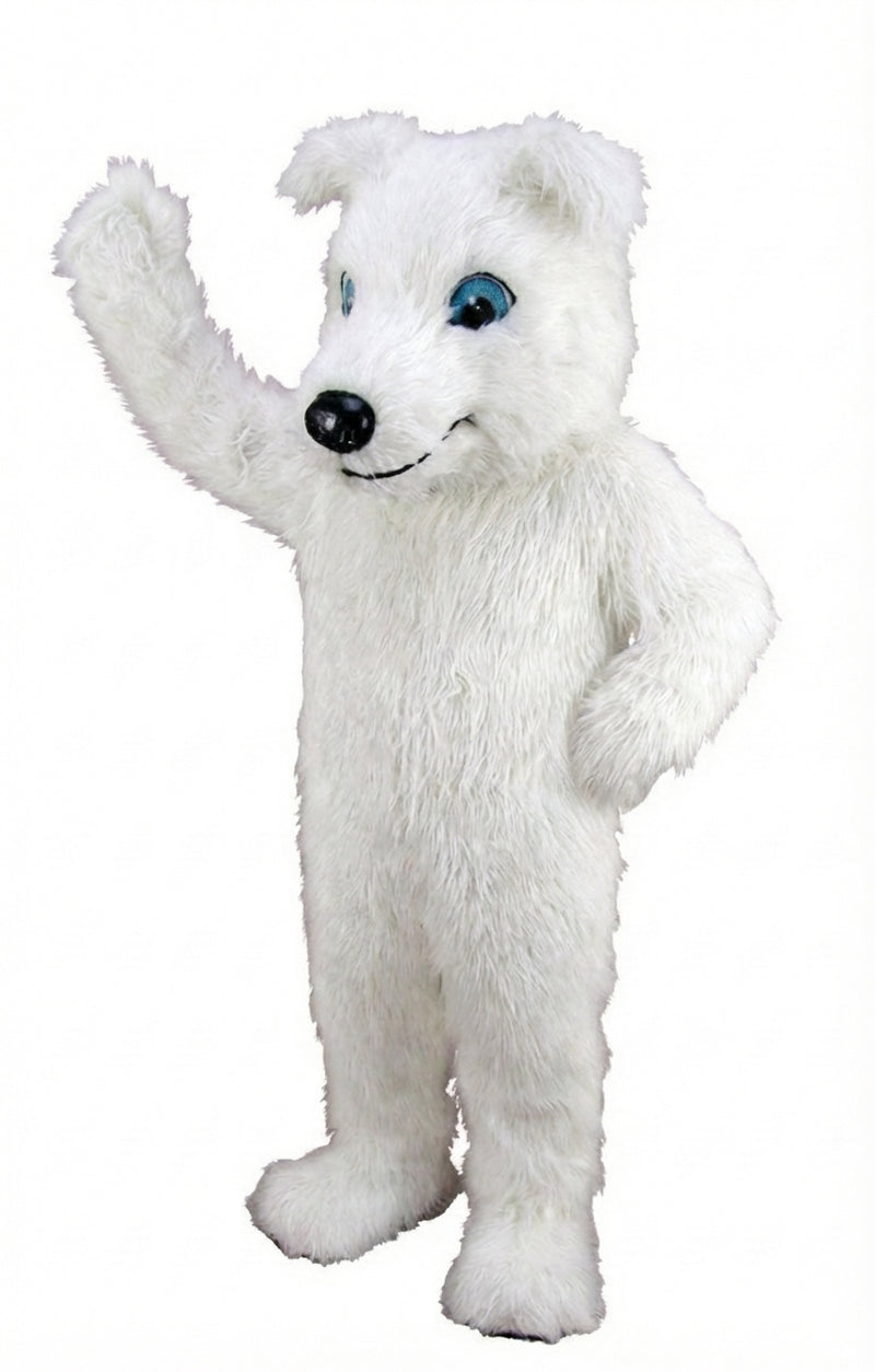 Greyhound Dog Mascot (Thermolite) - Long fur / White mascot costume