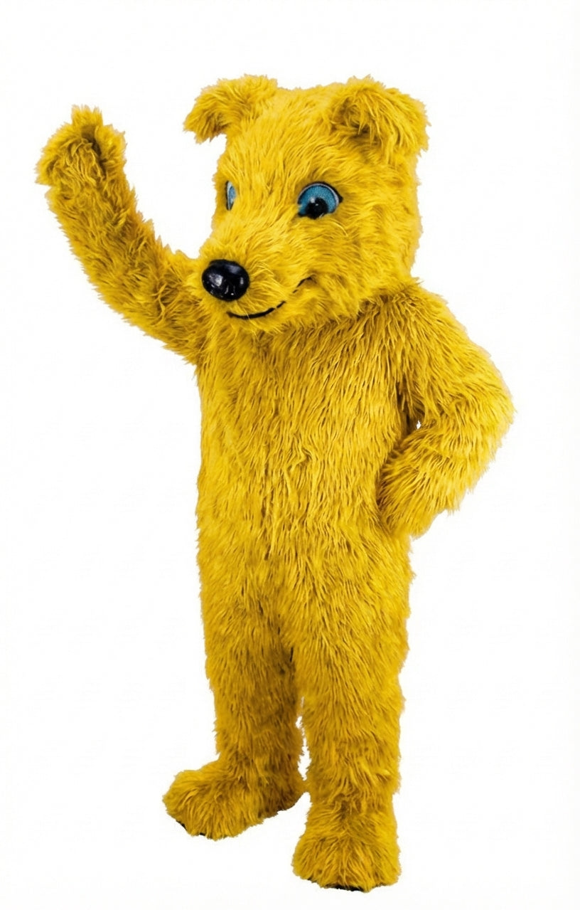 Greyhound Dog Mascot (Thermolite) - Long fur / Yellow mascot costume