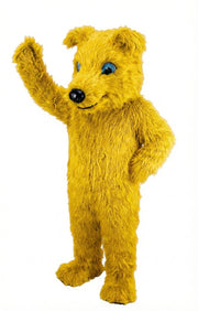 Greyhound Dog Mascot (Thermolite) - Long fur / Yellow mascot costume