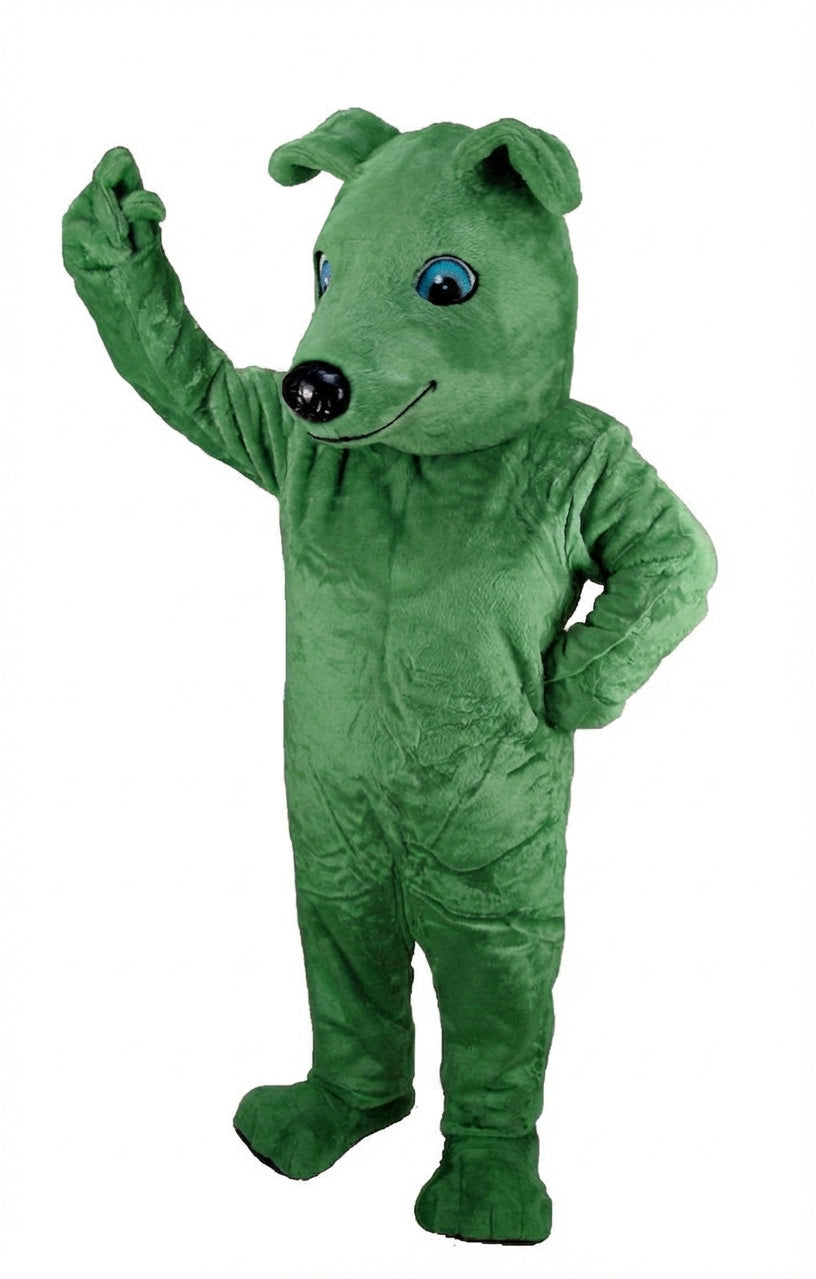 Greyhound Dog Mascot (Thermolite) - Short fur / Green mascot costume