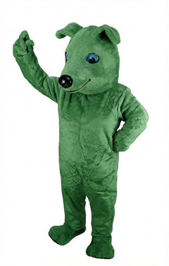 Greyhound Dog Mascot (Thermolite) - Short fur / Green mascot costume