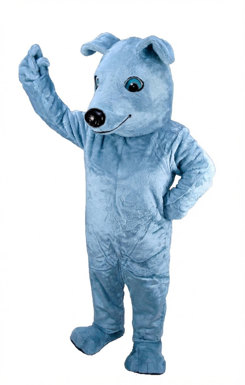 Greyhound Dog Mascot (Thermolite) - Short fur / Light blue mascot costume
