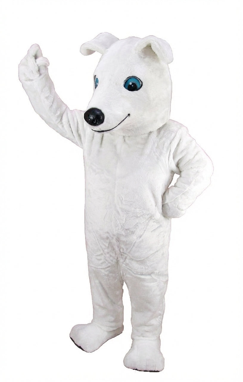 Greyhound Dog Mascot (Thermolite) - Short fur / White mascot costume