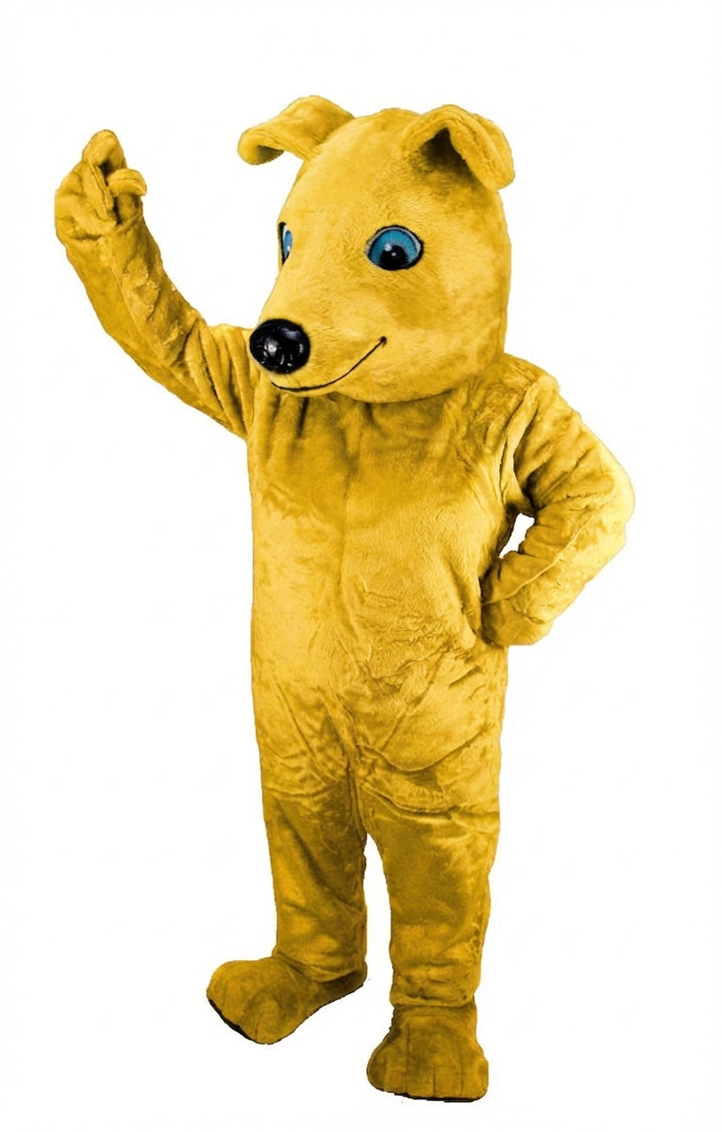 Greyhound Dog Mascot (Thermolite) - Short fur / Yellow mascot costume