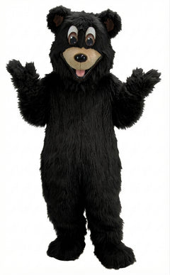 Happy Bear Mascot - Long fur / Black mascot costume