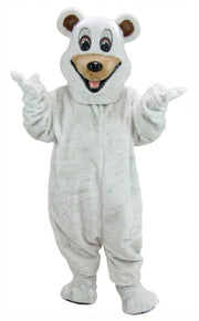 Happy Bear Mascot - Short fur / Albino Tiger mascot costume