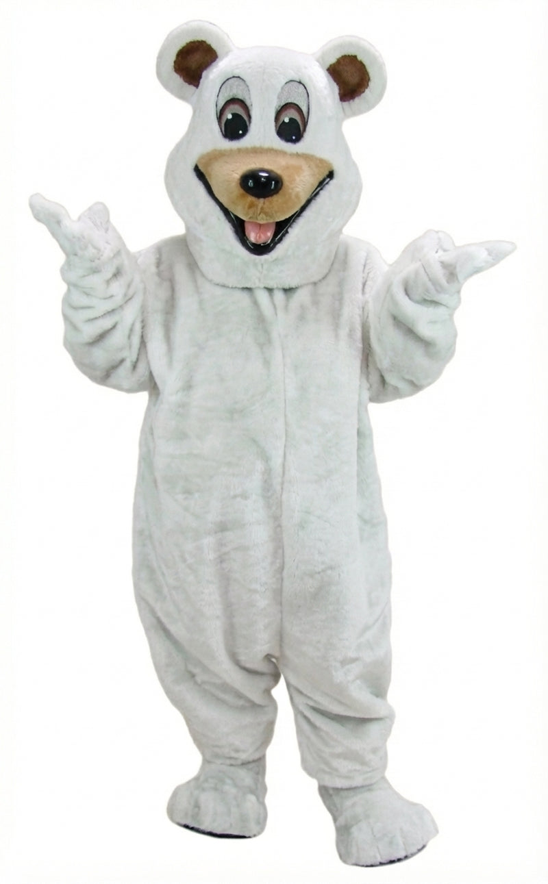Happy Bear Mascot - Short fur / Albino Tiger mascot costume