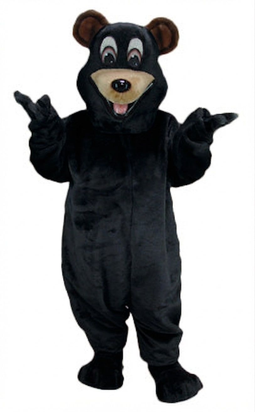 Happy Bear Mascot - Short fur / Black mascot costume