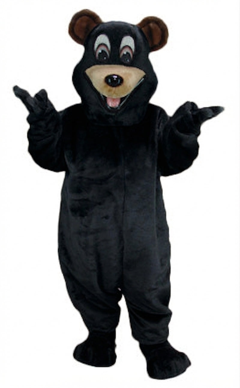 Happy Bear Mascot - Short fur / Black mascot costume