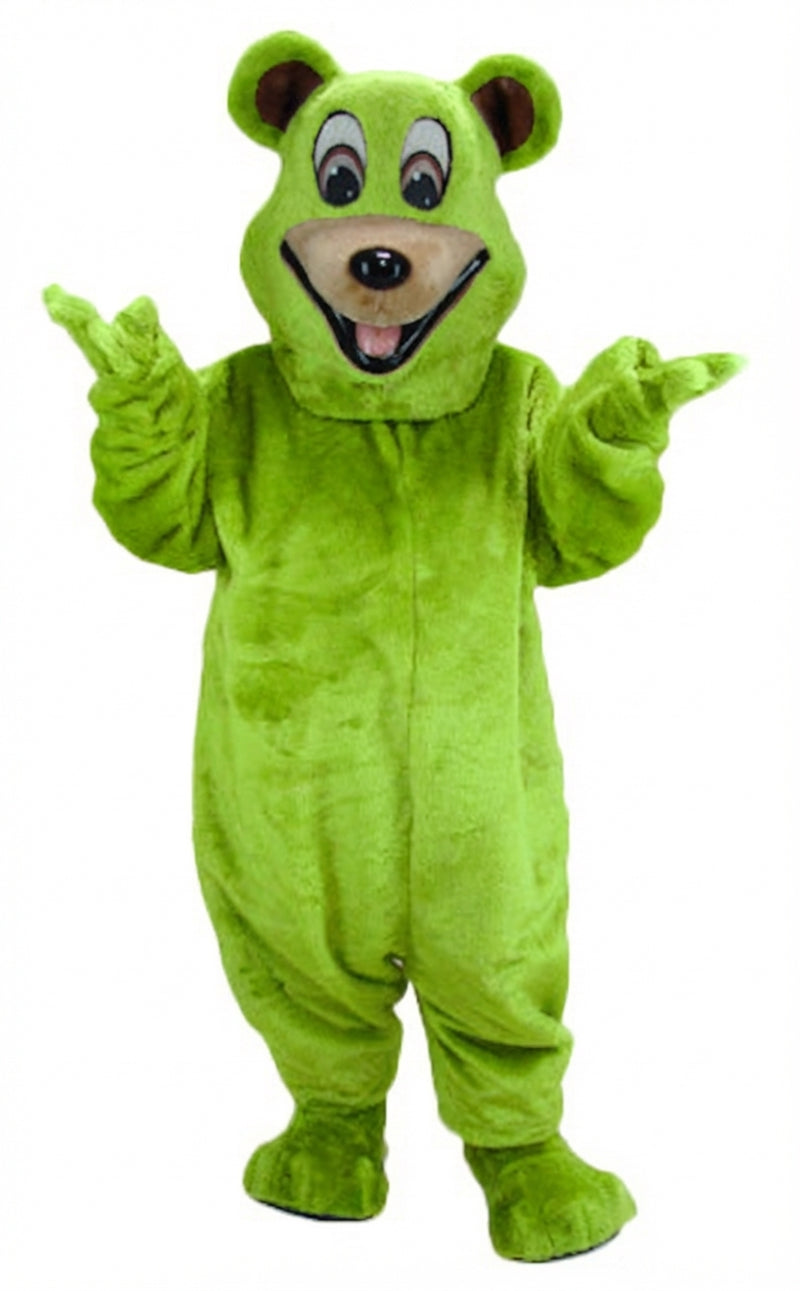 Happy Bear Mascot - Short fur / Lime mascot costume