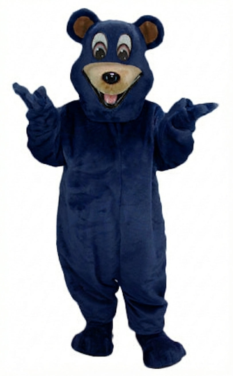 Happy Bear Mascot - Short fur / Navy Blue mascot costume