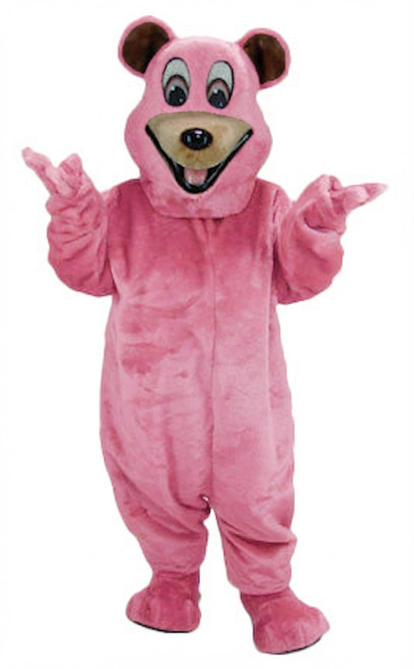 Happy Bear Mascot - Short fur / Pink mascot costume