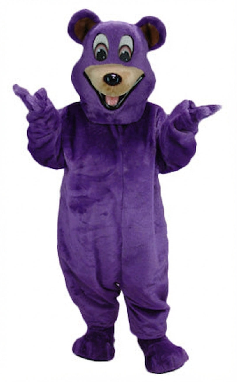 Happy Bear Mascot - Short fur / Purple mascot costume