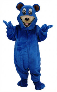 Happy Bear Mascot - Short fur / Royal blue mascot costume