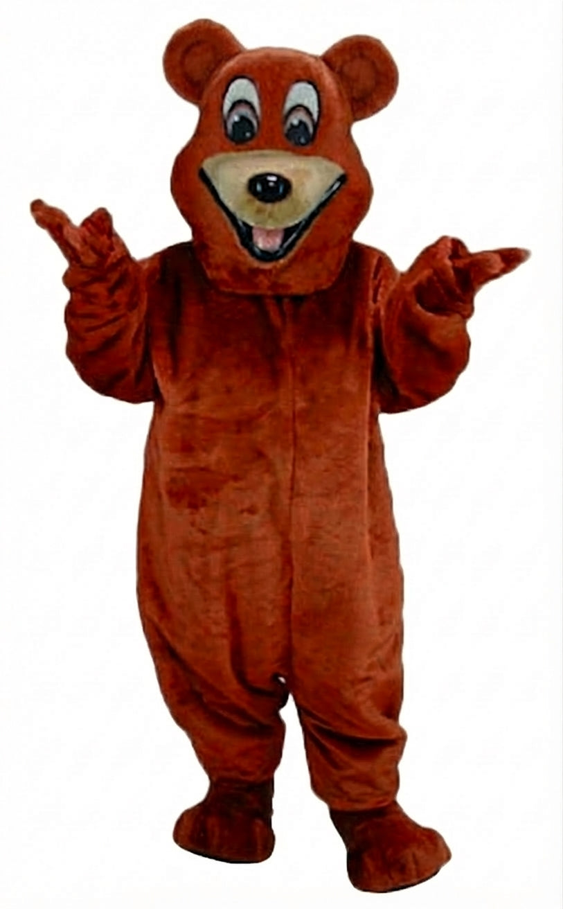 Happy Bear Mascot - Short fur / Rust mascot costume