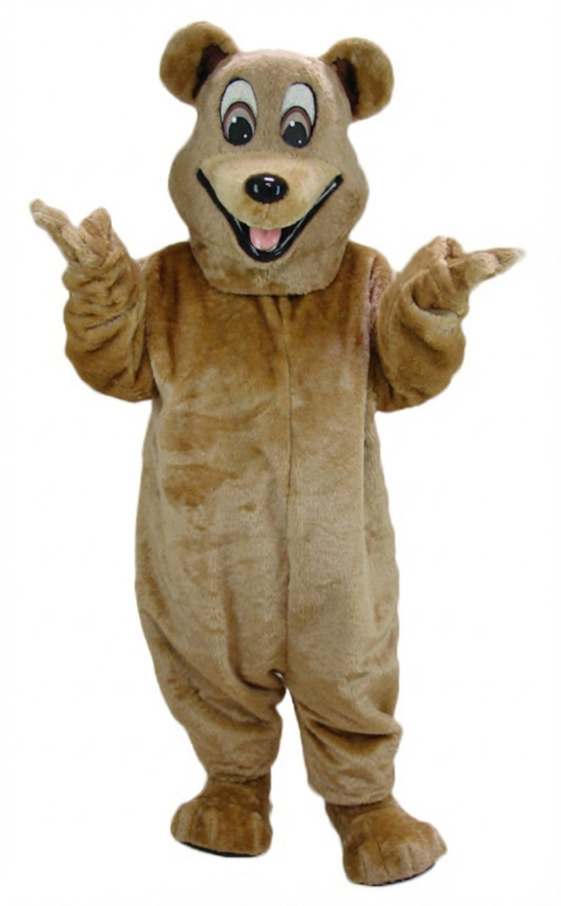 Happy Bear Mascot - Short fur / Tan mascot costume