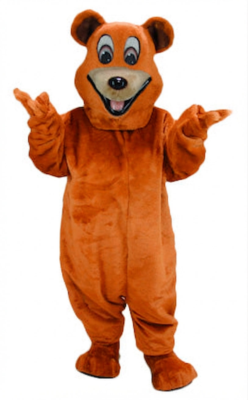 Happy Bear Mascot - Short fur / Tiger Orange mascot costume