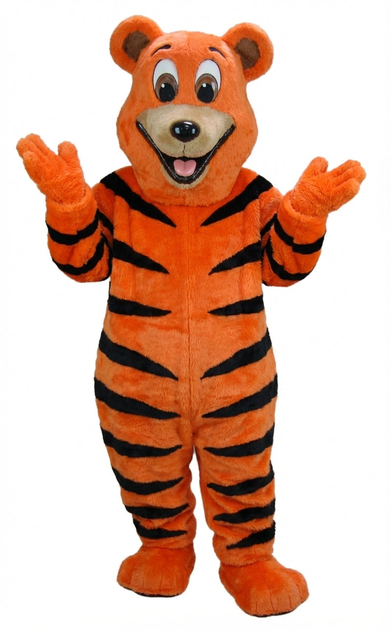 Happy Bear Mascot - Short fur / Tiger mascot costume