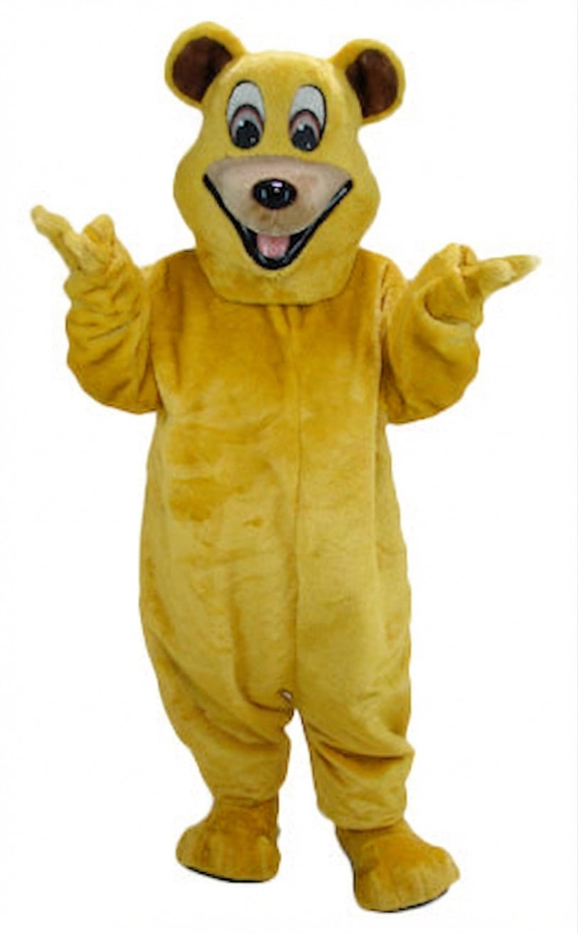 Happy Bear Mascot - Short fur / Yellow mascot costume
