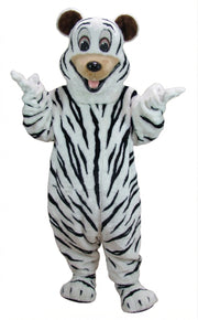 Happy Bear Mascot - Short fur / Zebra mascot costume