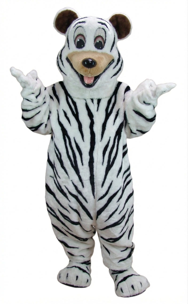 Happy Bear Mascot - Short fur / Zebra mascot costume