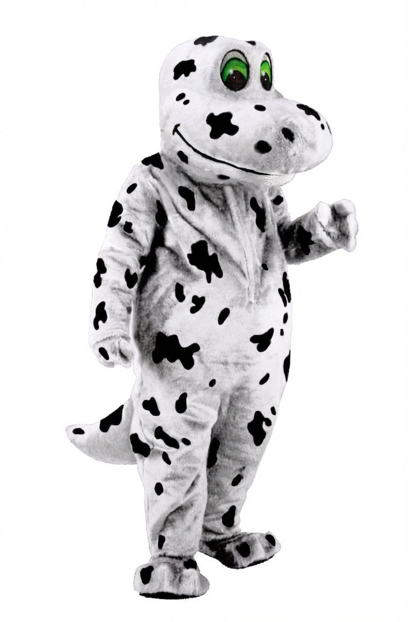 Happy Dino Mascot Dinosaur (Thermolite) - Short fur / Dalmatian mascot costume