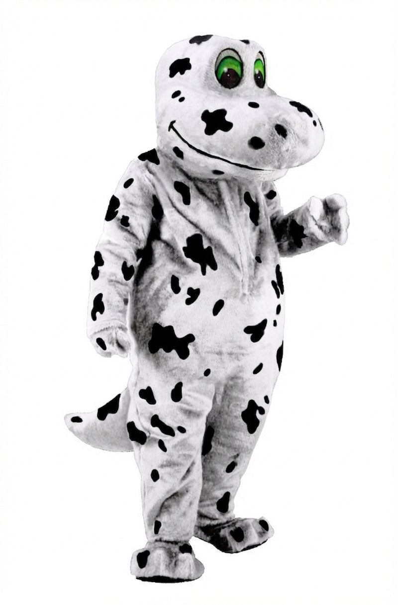 Happy Dino Mascot Dinosaur (Thermolite) - Short fur / Dalmatian mascot costume