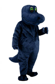 Happy Dino Mascot Dinosaur (Thermolite) - Short fur / Navy Blue mascot costume