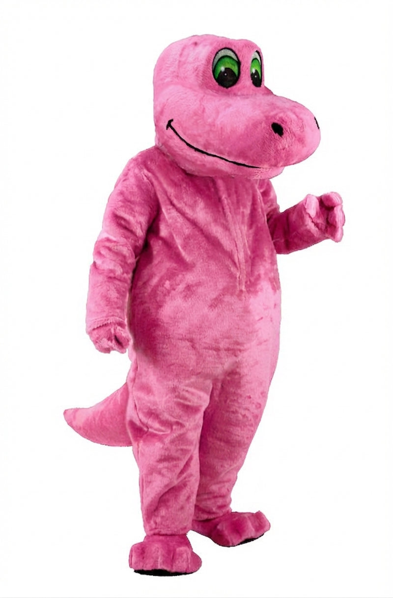 Happy Dino Mascot Dinosaur (Thermolite) - Short fur / Pink mascot costume